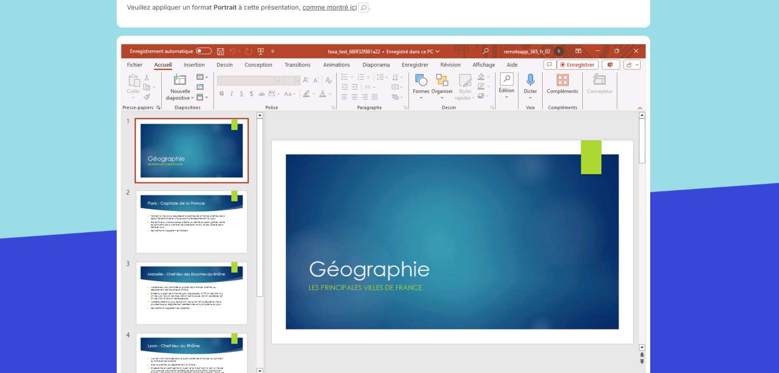 Microsoft PowerPoint exam preview
